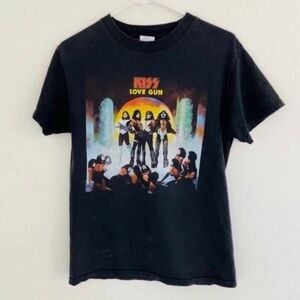 Vintage Wonderland KISS 2001 Love Gun Tee Small